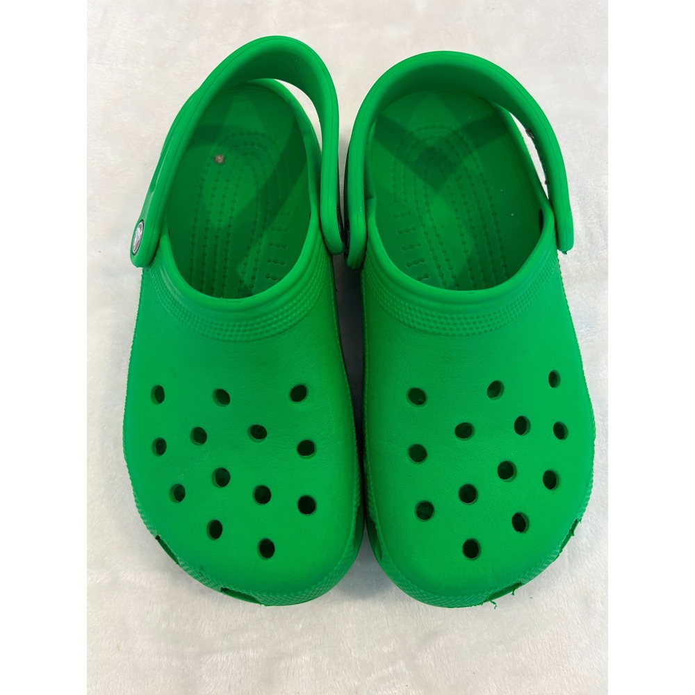 Crocs Classic Clogs Kelly Green Mens 4 Womens 6 Slip On Comfort Shoes 10001-3E8